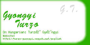 gyongyi turzo business card
