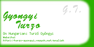 gyongyi turzo business card